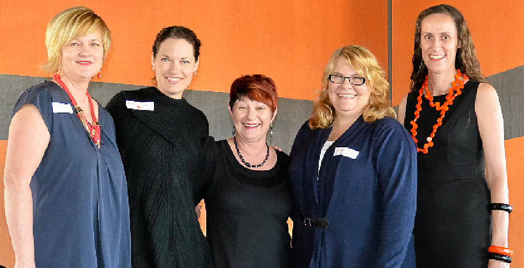 Organisers Sue Hamlet, Nicole Kane, Julia Keogh, Shannon Aspinall and Corinne Butler were all sporting Soul Trend leggings at the WoW breakfast last year.